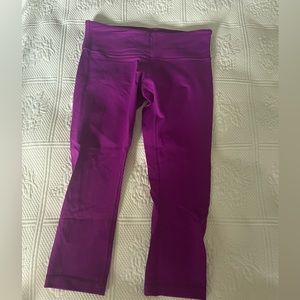 Lululemon Cropped Leggings Purple